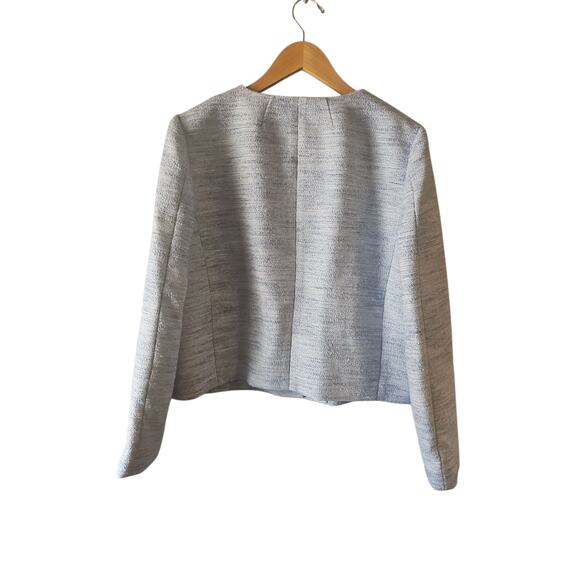 J. CREW sz 16 baby blue Tweed lady jacket new with tags $225 - Picture 8 of 9